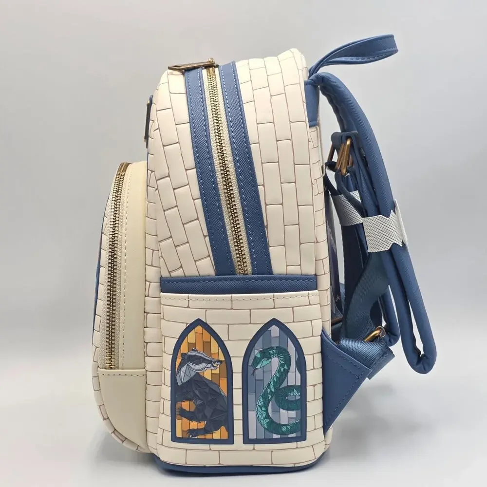 Loungefly Harry Potter Hedwig Hogwarts Stained Glass Mini Backpack New